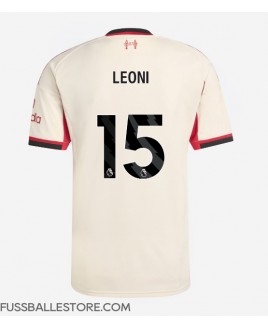 Günstige Liverpool Giovanni Leoni #15 Auswärtstrikot 2025-26 Kurzarm
